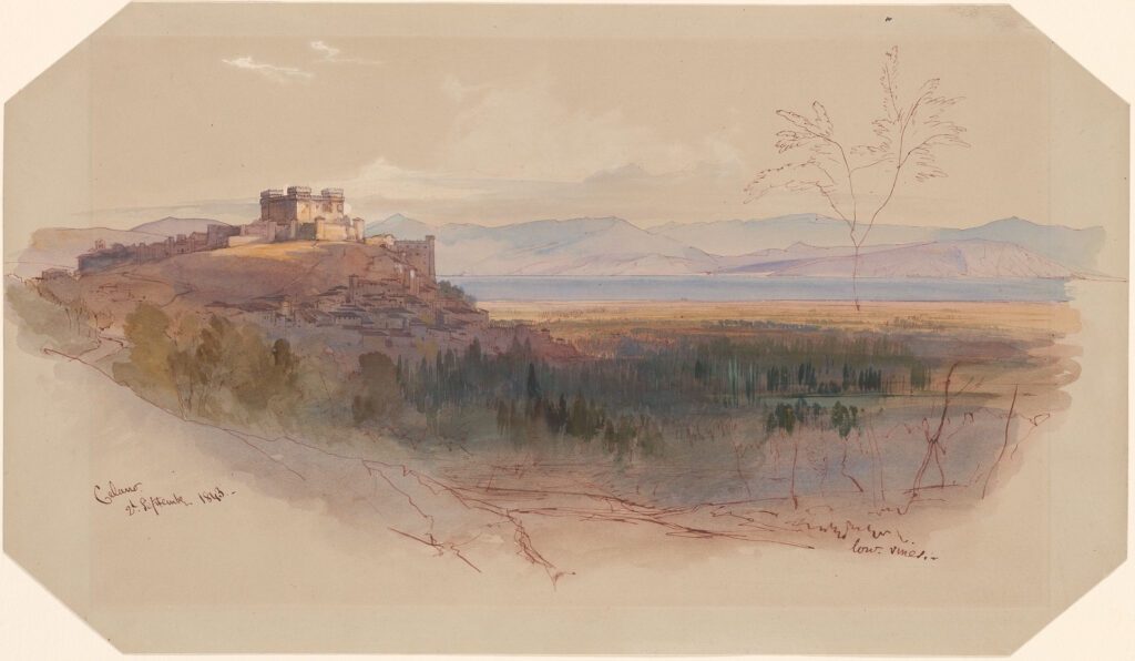 Edward-Lear-View-of-Celano-Morgan-Library-1843